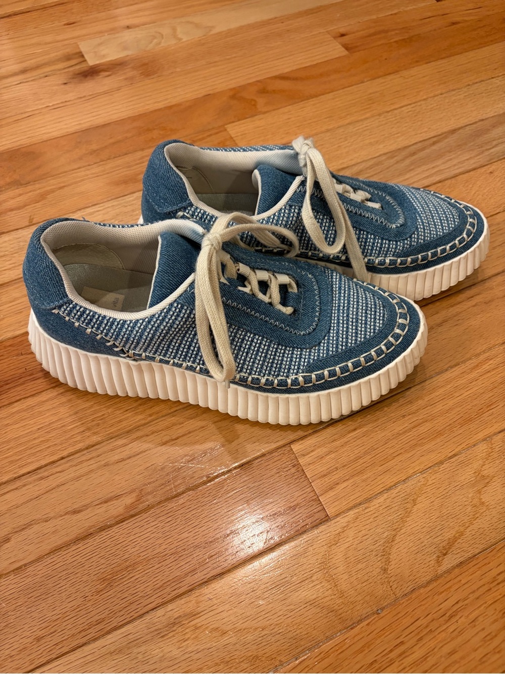 EUC Dolce Vida “Dolen” Denim Platform Sneakers
